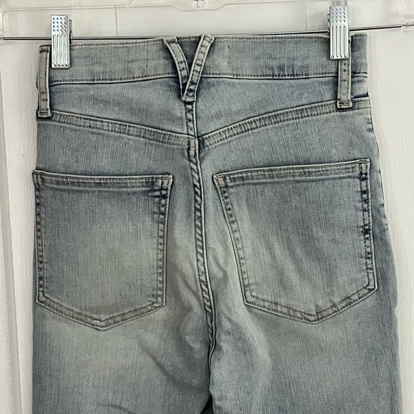 Veronica Beard Maera High Rise Skinny Jeans Size 24 Exposed Button Fly Sky Wash - Picture 8 of 15